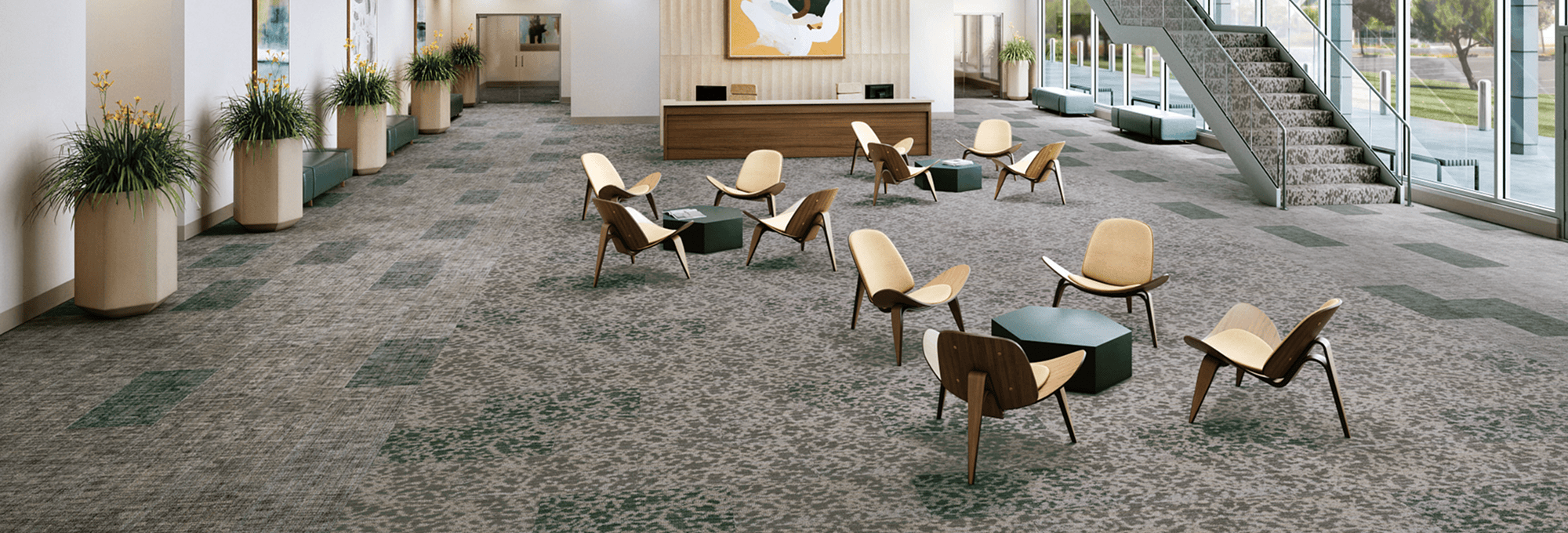 Commercial space with Philadelphia Commercial carpeting
